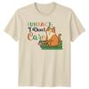 Fun Fact I Dont Care Cat TShirt Sarcastic Graphic Tee Adult Unisexs Unisexs