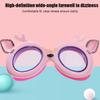 Wasserdichte Schwimmbrille für Kinder mit Ohrstöpseln Anti-Beschlag Schwimmbrille Cartoon Schwimmbrille
