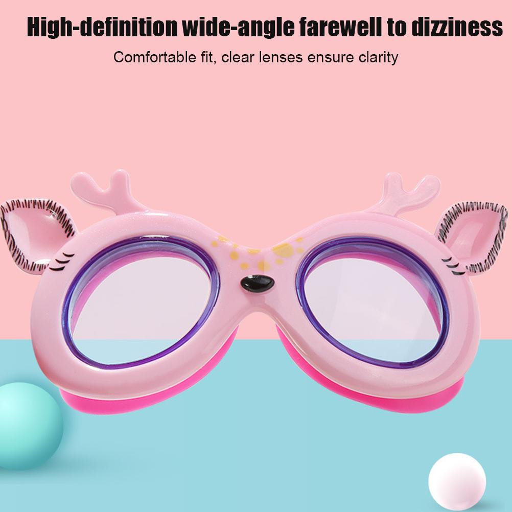Wasserdichte Schwimmbrille für Kinder mit Ohrstöpseln Anti-Beschlag Schwimmbrille Cartoon Schwimmbrille