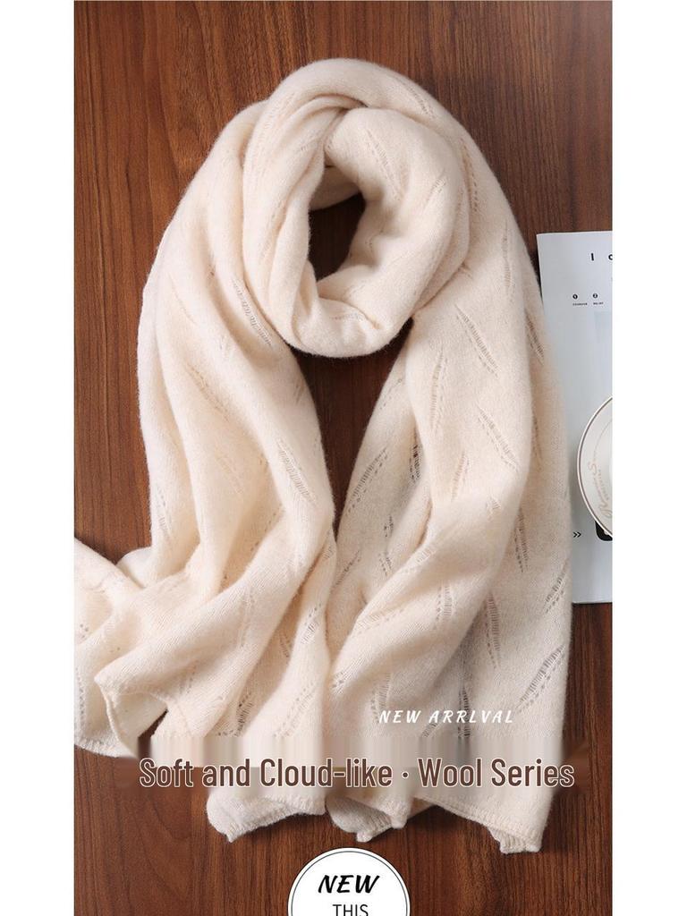 Soft Cashmere Wool Scarf: Cozy, Versatile, Solid Color Shawl