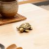 Brass Turtle Figurine Animal Sculpture Portable Small Statue Tabletop Ornament Tea Pet for