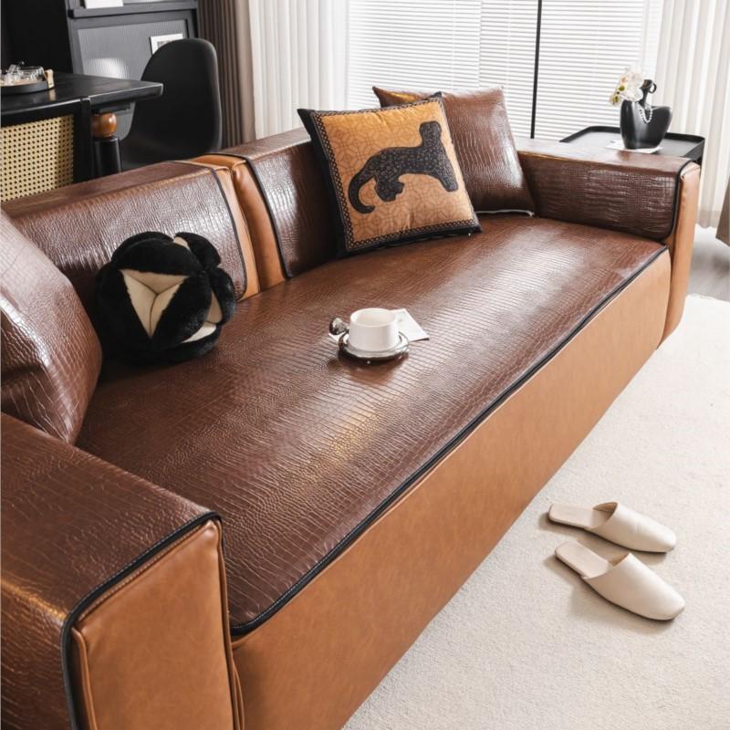 

Осенне-зимний домашний нескользящий диван для гостиной из искусственной кожи, подушка для дивана, чехлы для дивана, водонепроницаемые чехлы для дивана, коврики для дивана Funda 58X60cm 1pc