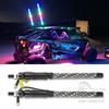 2PCS 1FT LED Whip Lights Waterproof Remote Control Flagpole Antenna Whips for UTV ATV Off Road Truck Sand Buggy Dune RZR
