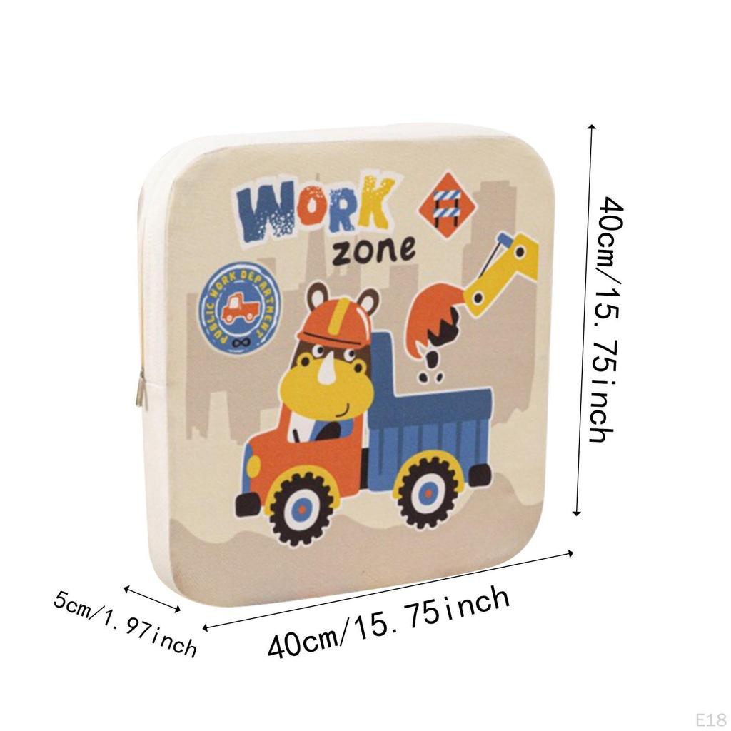 Booster Cushion for Kitchen Chairs, Designed Boys and Girls with Straps