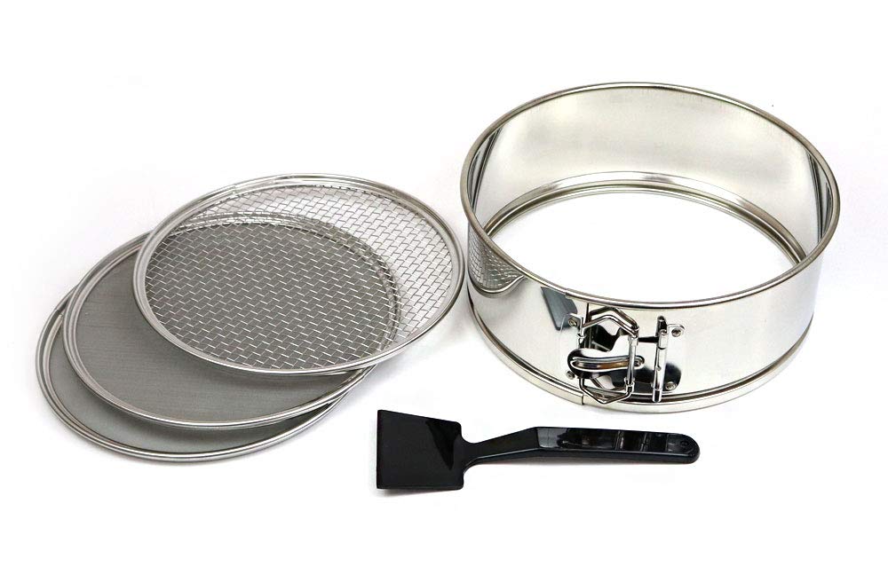 Tea Ceremony Utensils, Stainless Steel Ash Sieve, Set of 3 (Ura-ryu)