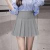 (SU)Fashion Women High Waist Pleated Casual Solid A-Line Slim Short Fit Mini Skirts