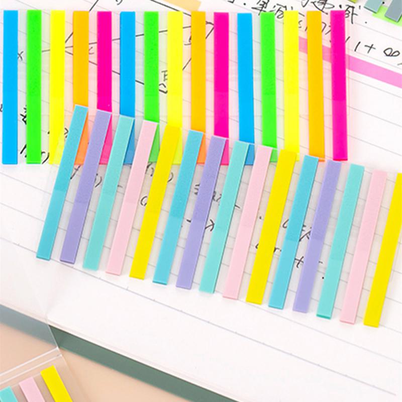 Translucent Notes Sticker Book Stamping Book Scrapbooking Flag Sticker Colorful Memo Sticker Self Adhesive Index Tab Reading Aid