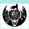 Barbershop Vinyl Record Wall Clock With Quartz Movement For Living Room And Bedroom Decor