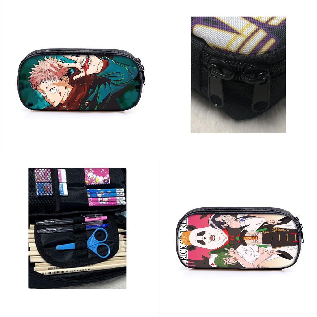 Jujutsu Kaisen Pencil Box With Large Capacity For Students And Makeup Essentials