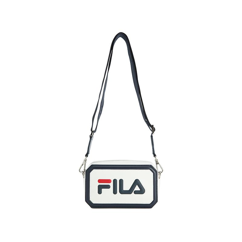 

FILA Original Small Square Bag Fashion Durable Classic Large Logo Versatile Detachable Shoulder Strap PU Crossbody Bag Women bags White F13W619164FWT Standard White