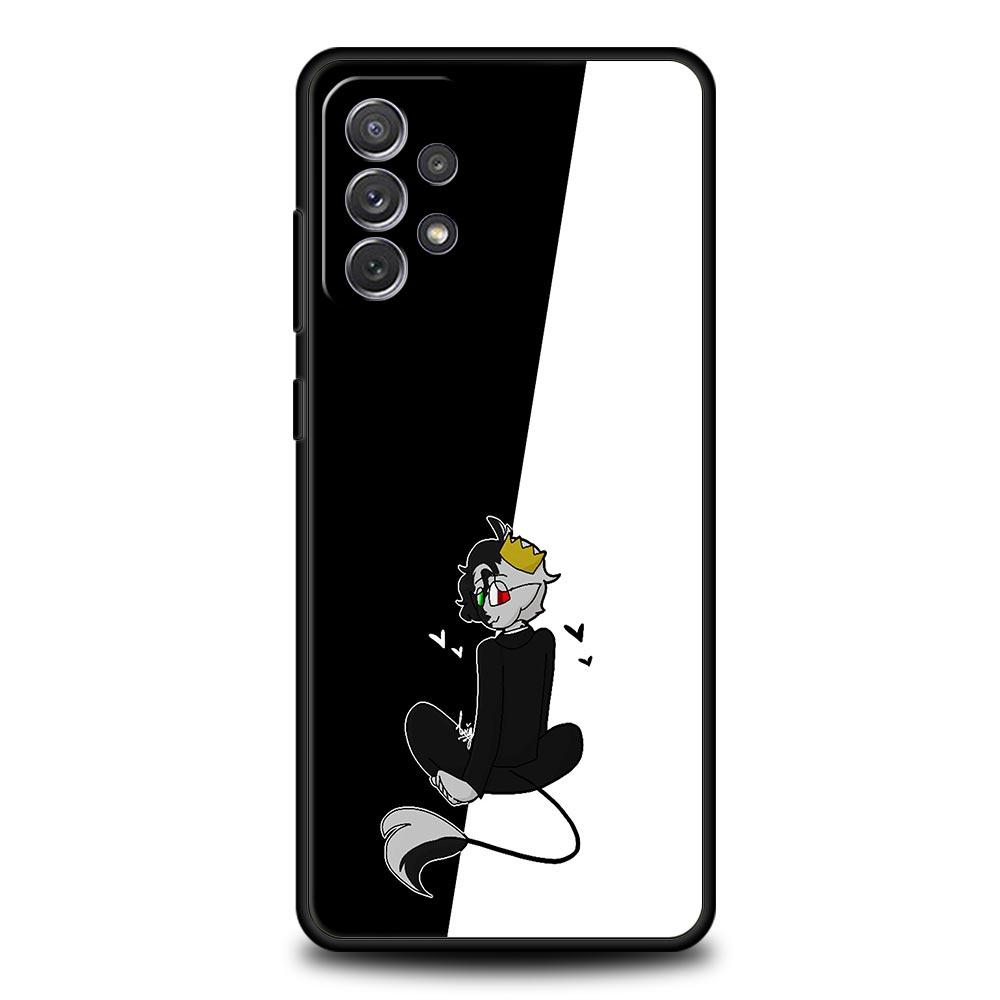 Lustige Ranboo Dream SMP Telefonhülle für Samsung Galaxy A13 A51 A71 A21S A12 A11 A31 A41 A23 A53 A73 A52 A32 5G A03S A01 Soft Cover