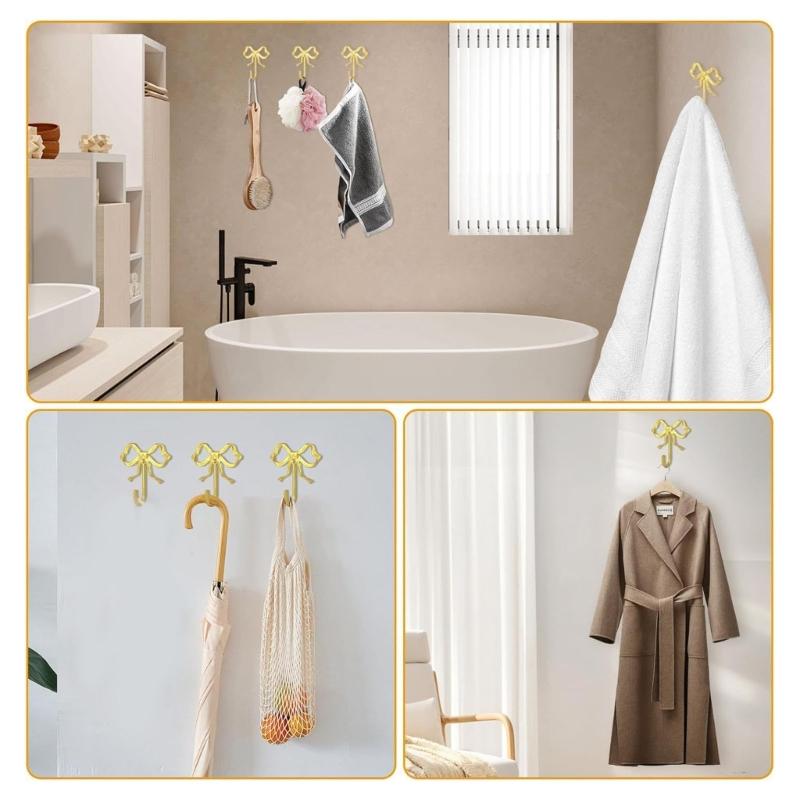 Stilvolle Metall-Schleifen Türhaken mit hoher Tragkraft Werkzeuglose Montage Für Schlafzimmer-Aufbewahrung