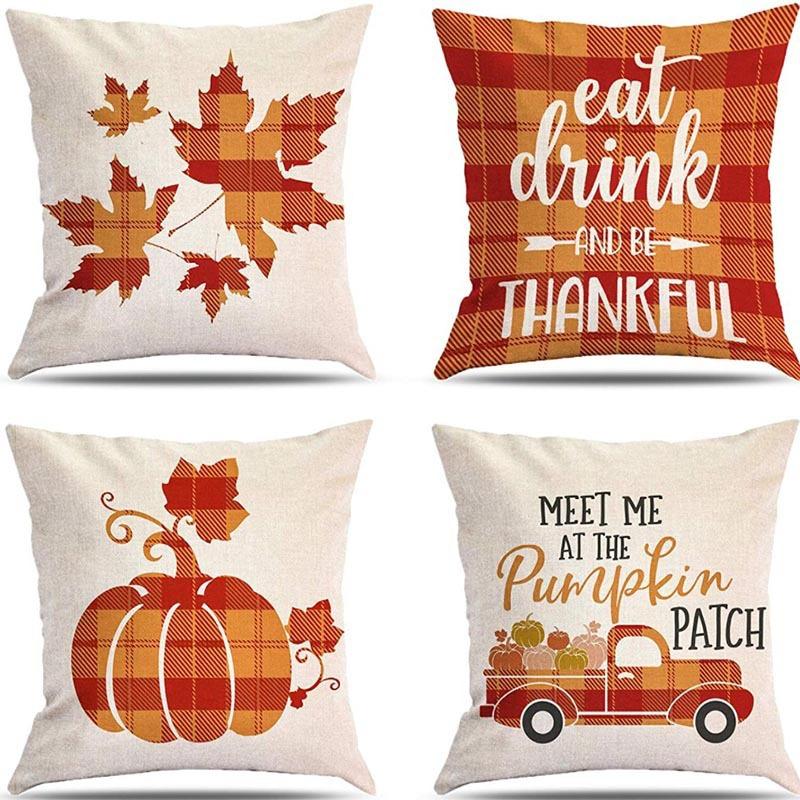 Christmas Pillow Home European Linen Sofa Cushion Cushion New Pillow Case