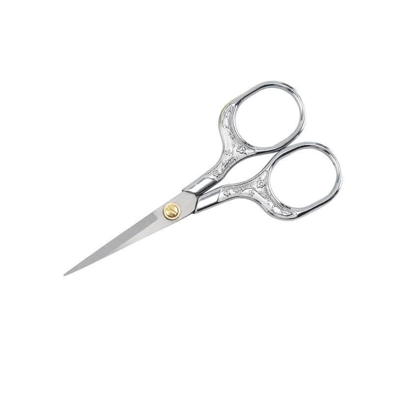 Chinese Classical Plum Blossom Cross Stitch Scissors for Tea Ceremony and Crafts