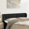 Vidaxl Wingback Headboard, Black, 147X23X78/88 Cm, Velvety