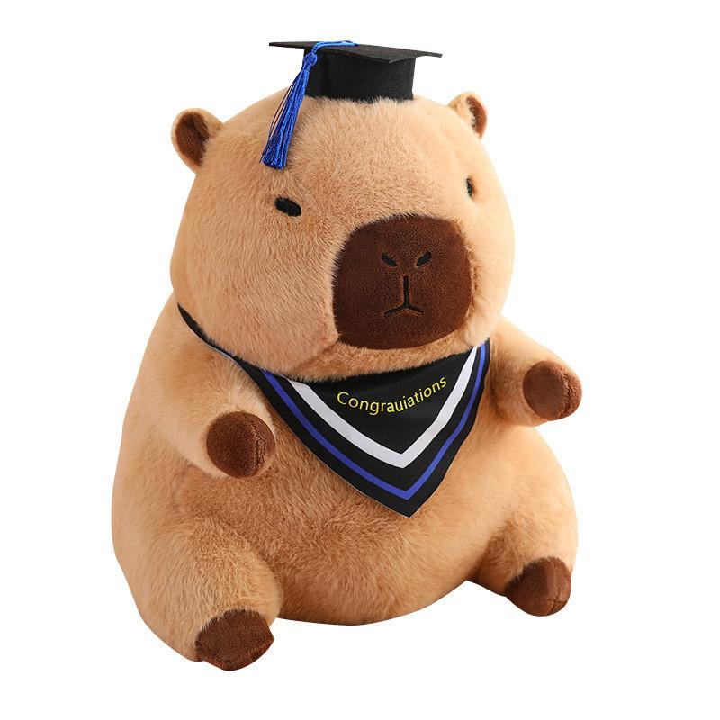 Doctor Capybara Funny Doll Graduation Commemorative Plush Toy Pillow Gift