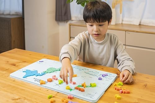 [Kumon Publishing Official Special Set] Kumon Japan Map Puzzle with Japanese World Heritage Sugoroku Game, Educational Toy for Ages 5 and Up, KUMON PN