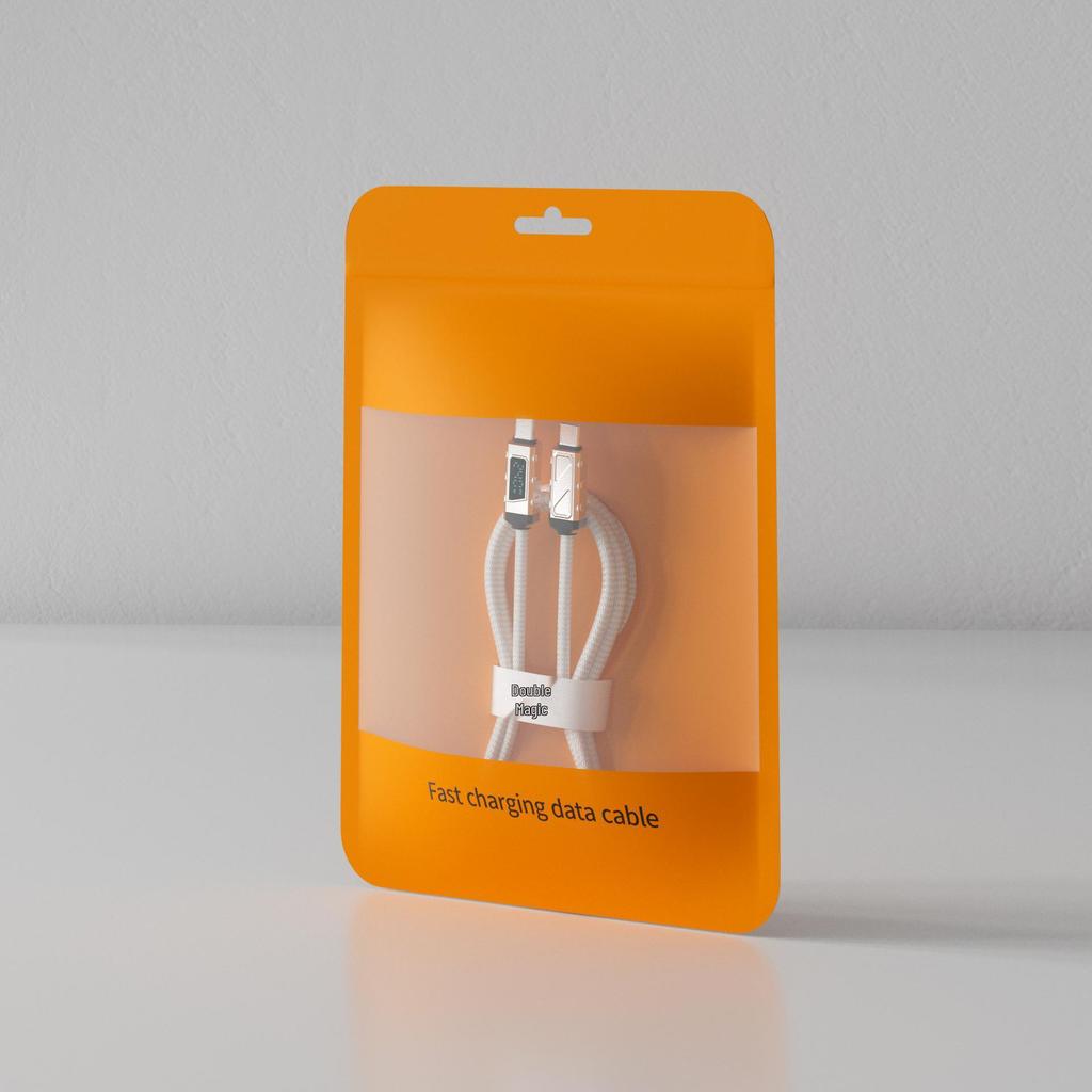 BeMo 240W Fast Charging Type-C Cable with Smart Chip & Ice Crystal Digital Display