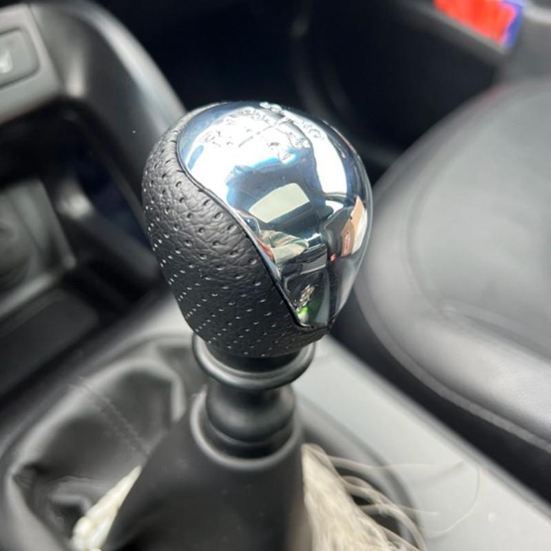 1 Stück PU-Leder + Kunststoff 6-Gang-Schaltknauf passend für Hyundai IX35 2009-2015/Forte 2008-2013