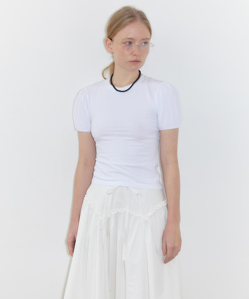 SINOON Basic Puff T-Shirts (White)