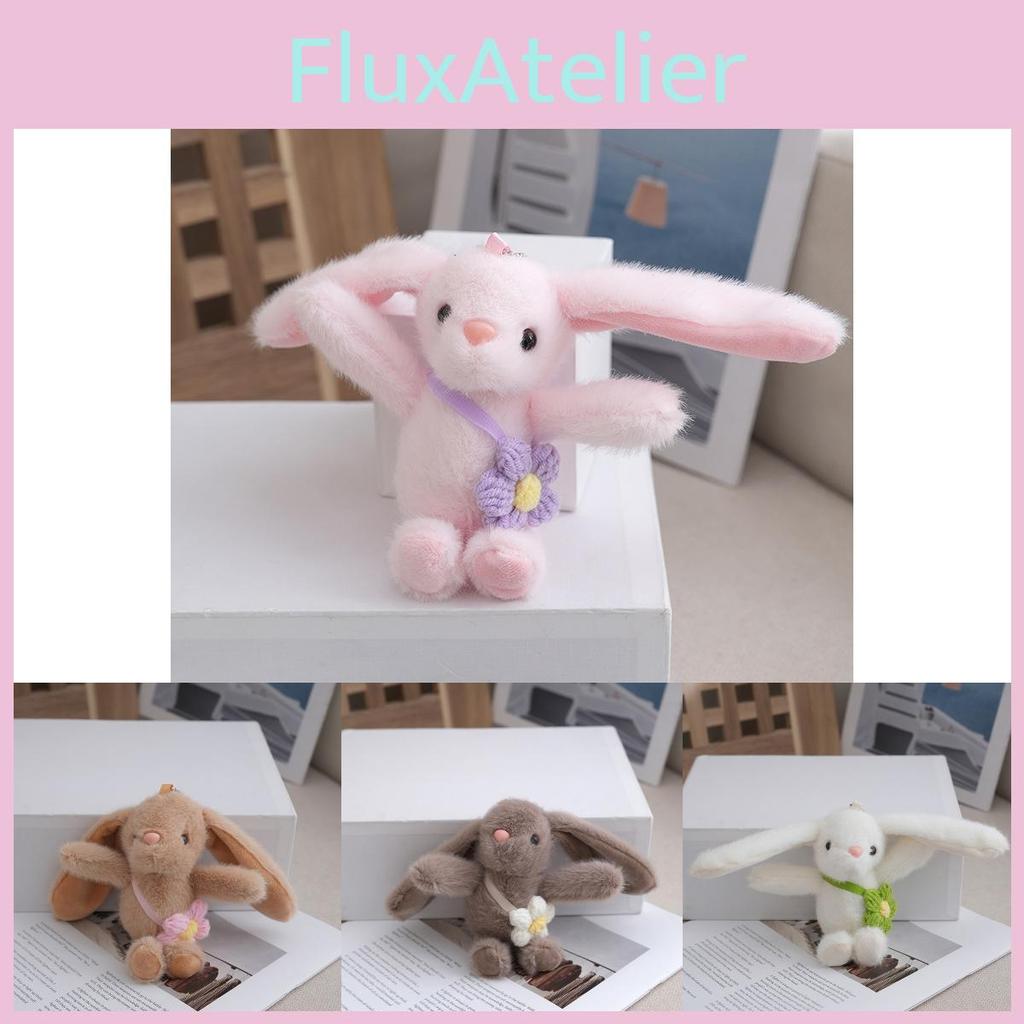 Adorable Plush Bunny Keychain Cute Rabbit Doll Wedding Favor Soft Toy Accessory
