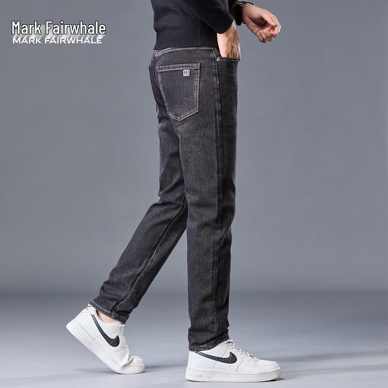 Mark Fairwhale Men's Straight-Leg Business Casual Jeans