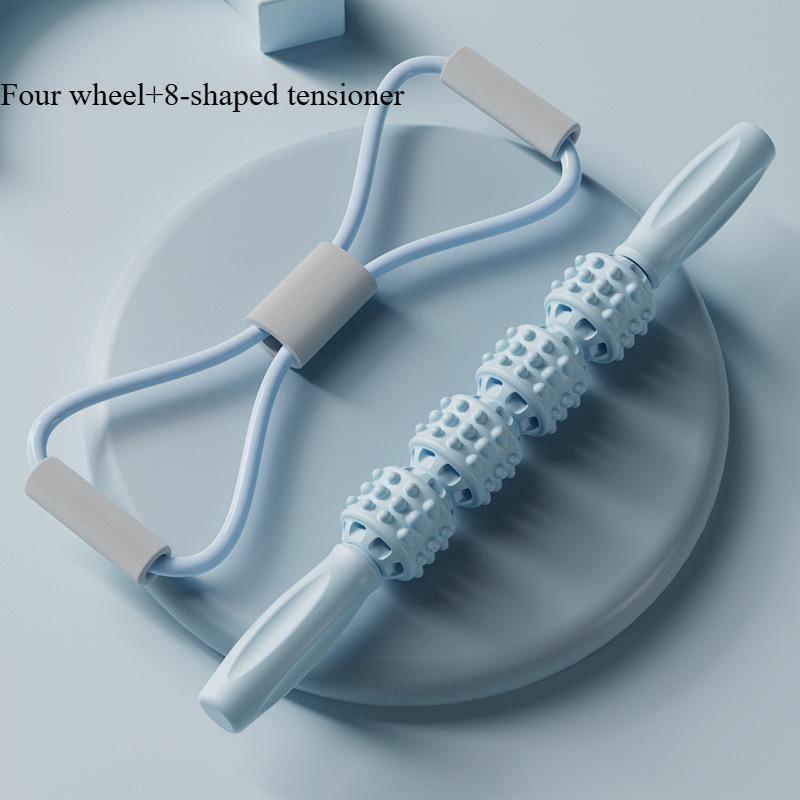 Massage Stick Wolf Teeth Stick Fitness Muscle Relaxation Massage Roller Yoga Fascia Langya Stick