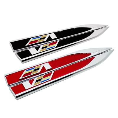 2 szt./zestaw naklejek na błotnik samochodu z boku metalowa naklejka z logo V Auto emblemat naklejki pasujące