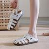 Fashion GKTINOO Genuine Leather Roman Sandals 2025 Summer Women Sneakers Closed Toe Comfortable Hollow Soft Sole Mom Shoes Plus Size