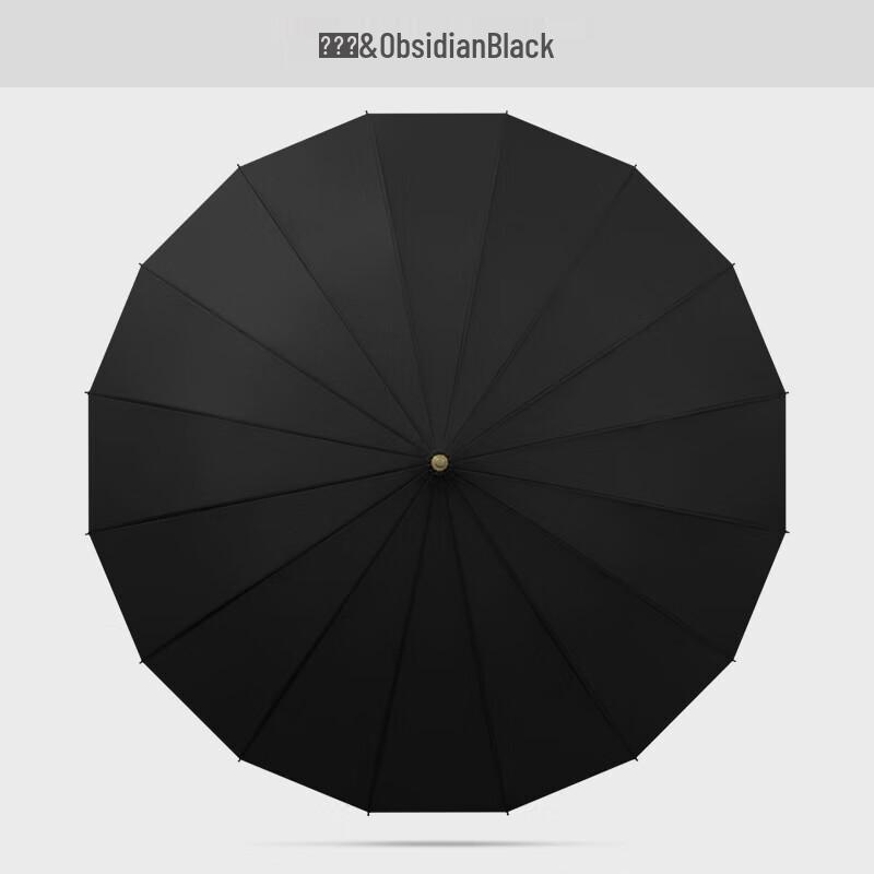 MAYDU 16-Rib Reinforced Long Handle Umbrella