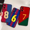 Modische Trikotnummer Handyhülle Für Motorola G85 Edge 50 G24 G35 G14 G04 40 G72 G34 G G54 G13 G32 5G Schwarz