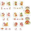 Cartoon Chinese New Year Couplets Set New Year Fu Character Stickers Snake Year Door Window Sticker Decoration Window Sticker