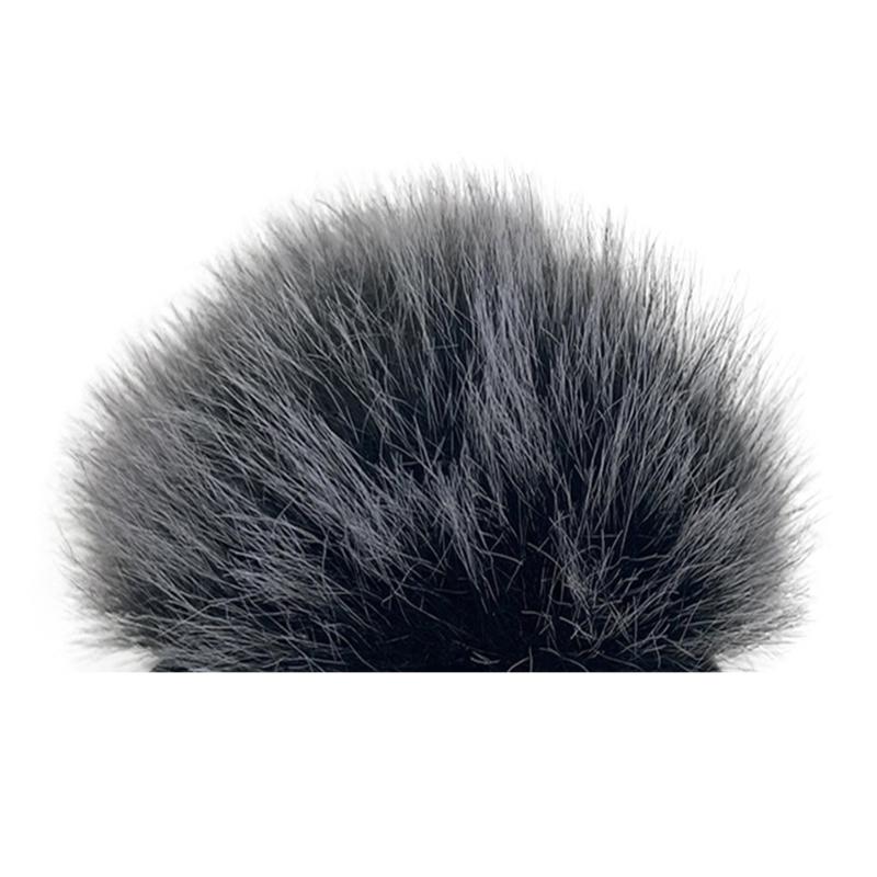 

Noise Reducing Windshield Microphone Furry Windscreen Protections Sleeve for RODE WIRELESS GO II Capture Clear Sound чорний/білий
