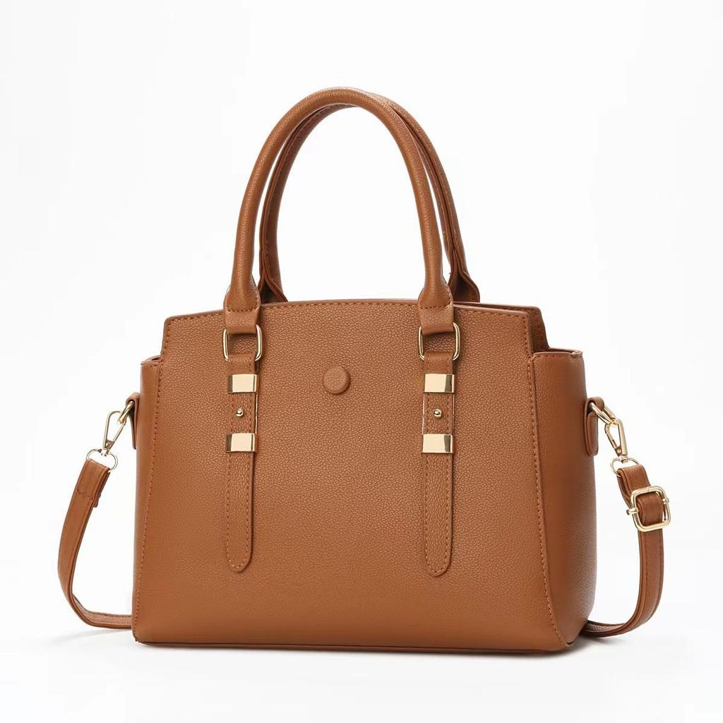 Stylish Pu Handbag For Women Trendy New Season Casual Tote Bag With Chain Design