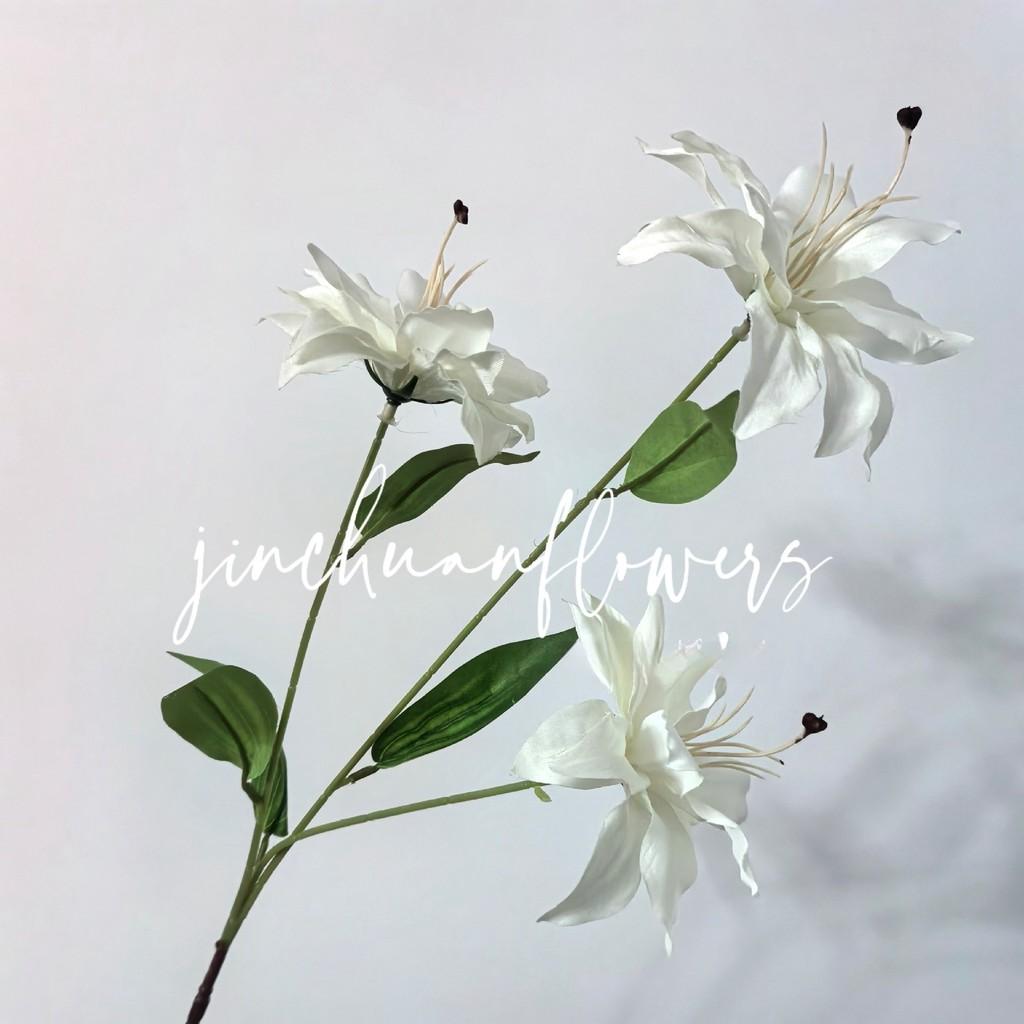 New 3D Printed Lily Simulation Flower for Wedding and Home Decoration Decoration Lily Photography Props Flower Materials