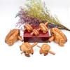 Thai Hand-Carved Wooden Frog Ornament - Creative Fish Souvenir and Home Decor Sounding Craft Gift