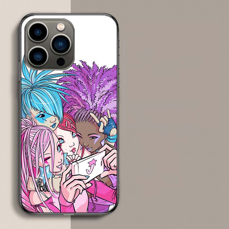 

Чехол для телефона J-Jem And The Holograms для iPhone 17 Air 15 Pro 14 Plus 16 Pro Max 17E 16E 12 13 Mini 11 Чехол Милый Fundas iPhone 17 Pro