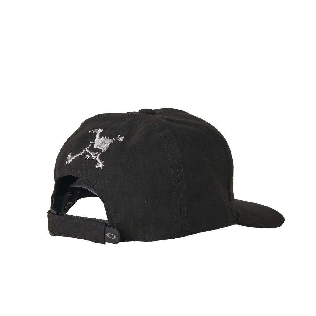 Oakley Skull Metal Cap FA 24.0 - HYDROLIX Moisture-Wicking Golf Hat - Blackout - One Size