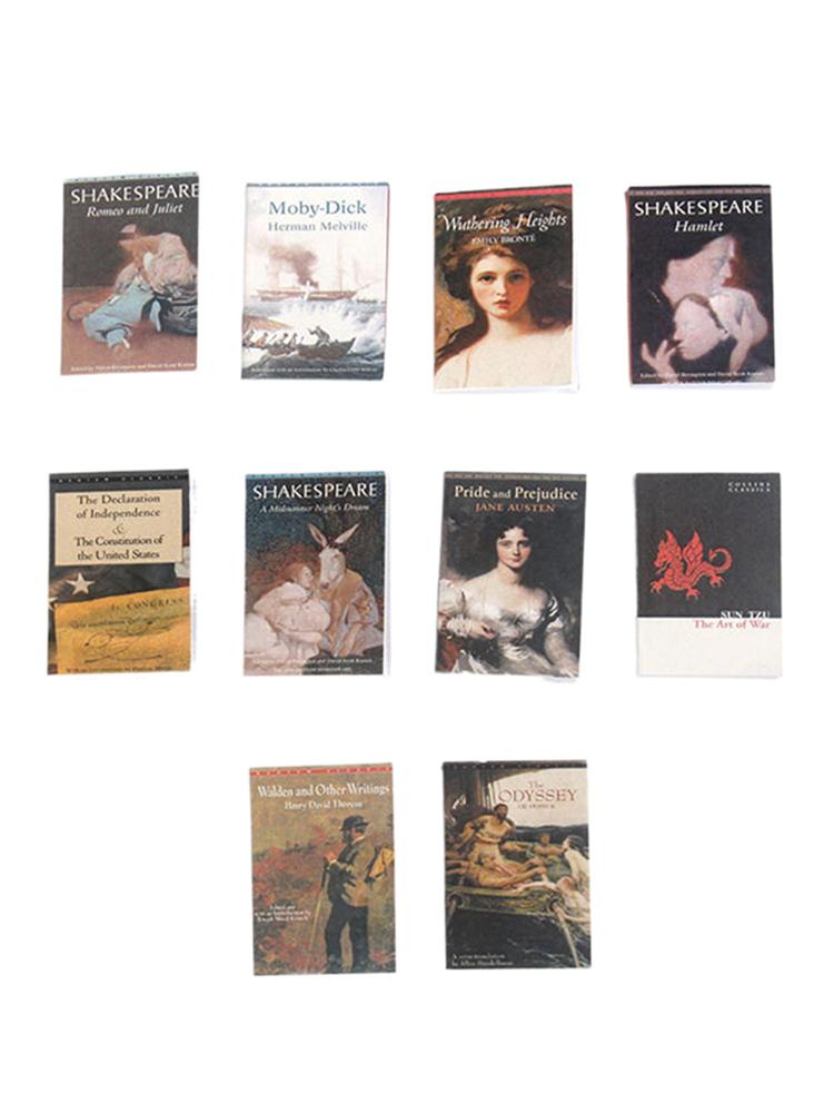 4/5/10PCS Simulation Book Ornament Miniature Study Decoration Dolls House Accessories For Kid Toys