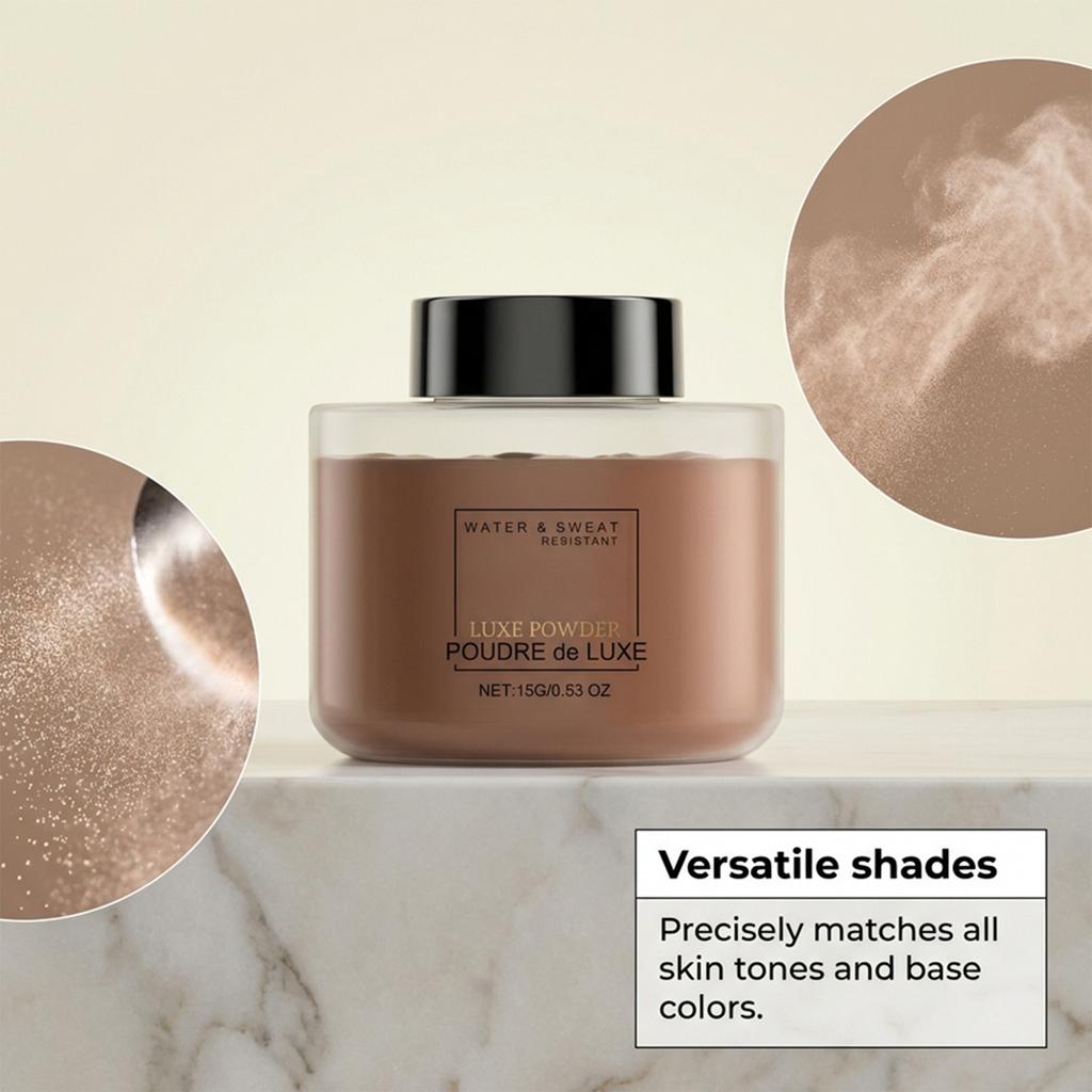 Soft And Smooth Setting Powder, Light And Adherent, Fine And Clear, Color-showing Makeup Setting Powder.
