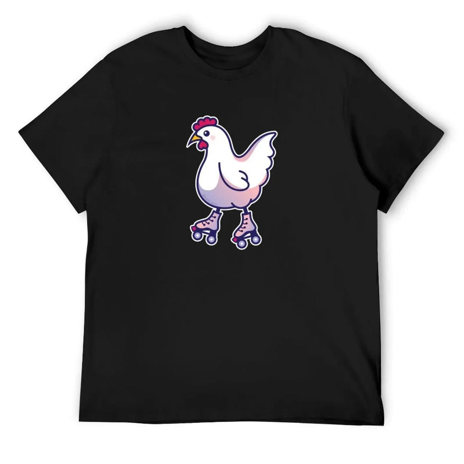 Roller Chick T-Shirt sublime customs funny gifts anime shirt Men s t-shirt S чёрный