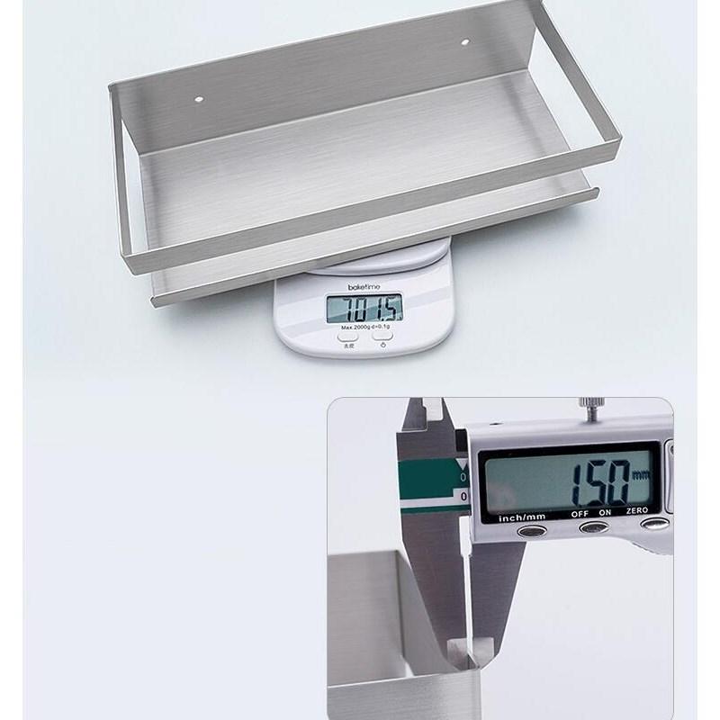 Kitchen Shelf 304 Stainless Steel Nickle Brush Kitchen Condiment Shelf Holder Shower Storage Rack Accessories