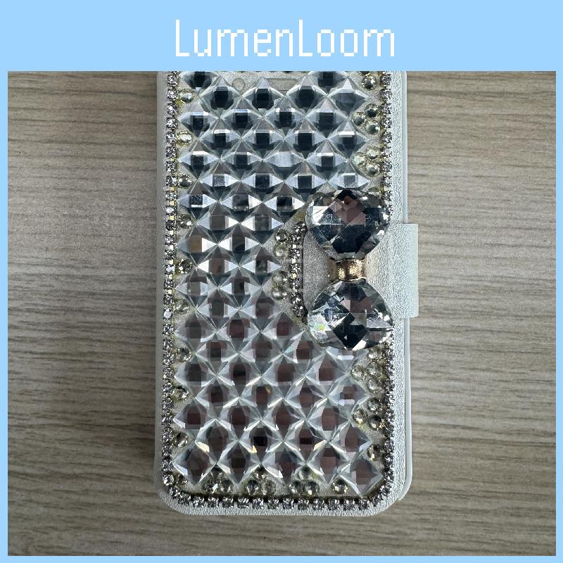 Iphone Flip Style Case With Water Diamonds Decoration Fashion Prevention Fall