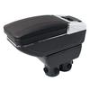 Jimny JB43 Armrest Console Compatible with OEM Interior Custom Parts JB23, JB33, Box, Holders, Multi-Function Storage, Black,