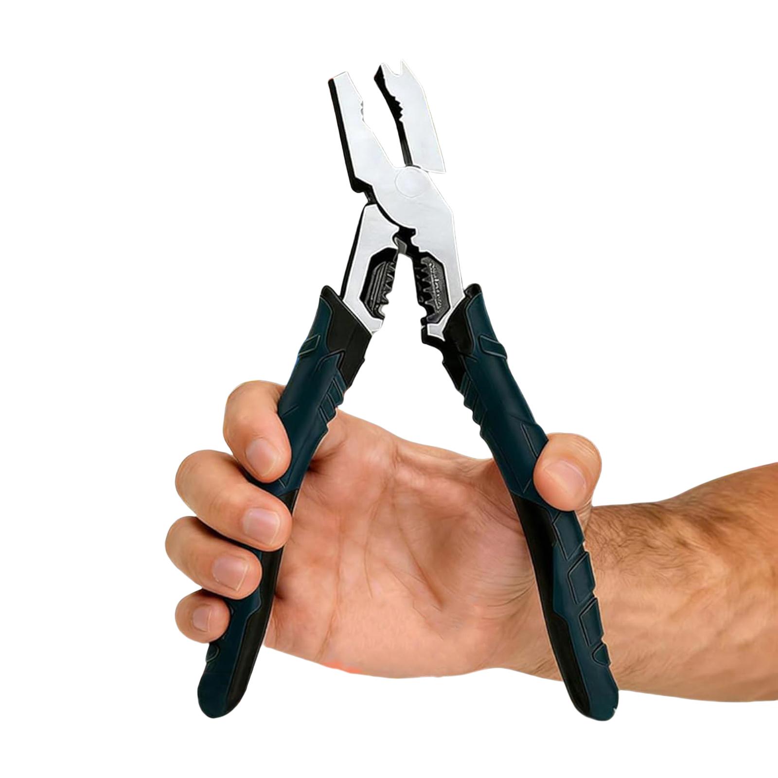 

Multi-Purpose Heavy Duty Cutting Pliers Nail Removal Tool Wire Stripping Pliers for Professional Electrician & DIY Projects China Mainland
