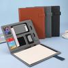 A4 Multifunctional Meeting Folder | Leather - like Finish. Organize Phone, Cards & Notes. Ideal for Business & Productivity!
