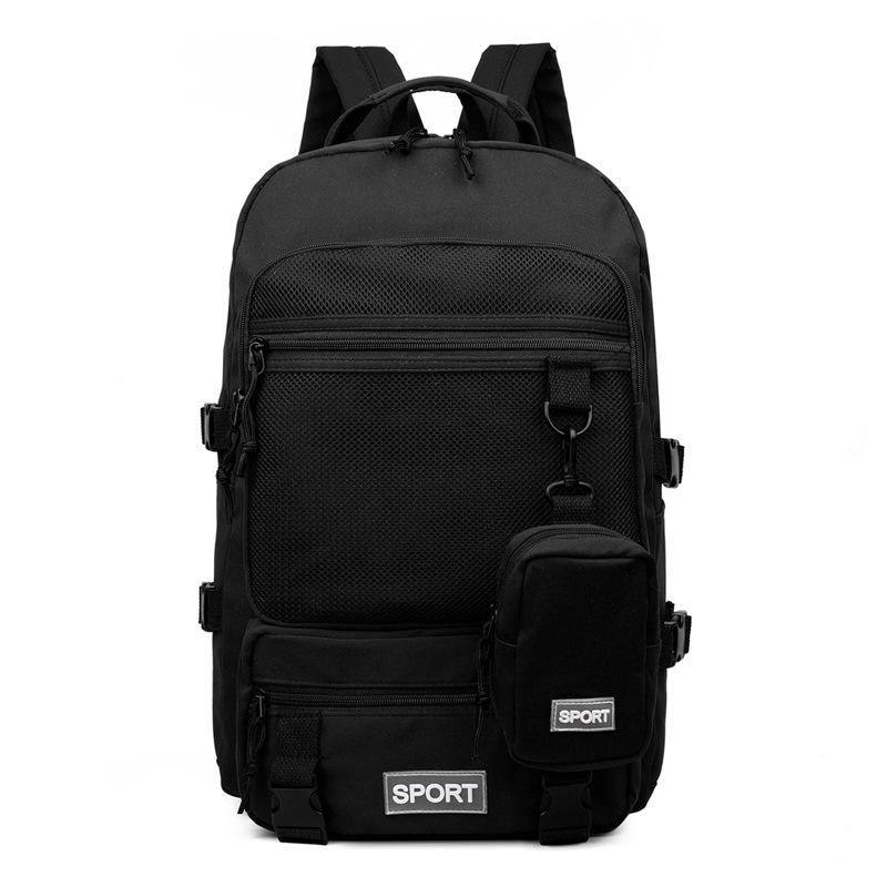 Spacious Korean-Style Unisex Backpack with Pencil Case for Elementary & Middle School Students