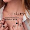 15 Blätter kleine temporäre Tattoos für Frauen Erwachsene Hände Hals Tattoo Aufkleber winzige frische Muster Mond Schmetterling gefälschte Tattoo Paste