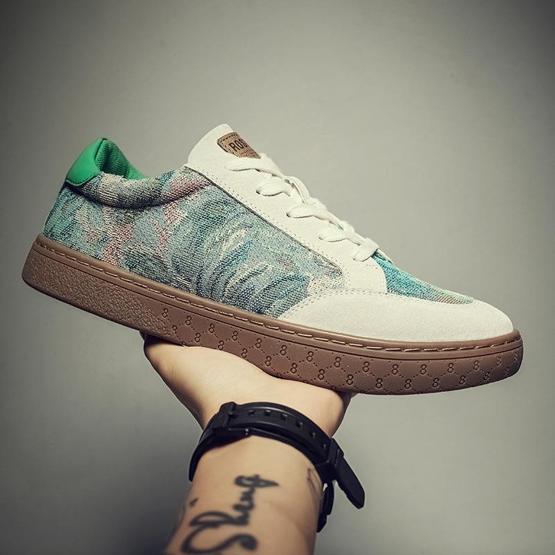

Breathable shoes men s shoes Korean version board shoes cloth shoes men s casual shoes versatile canvas shoes trendy shoes light luxury European sta 38