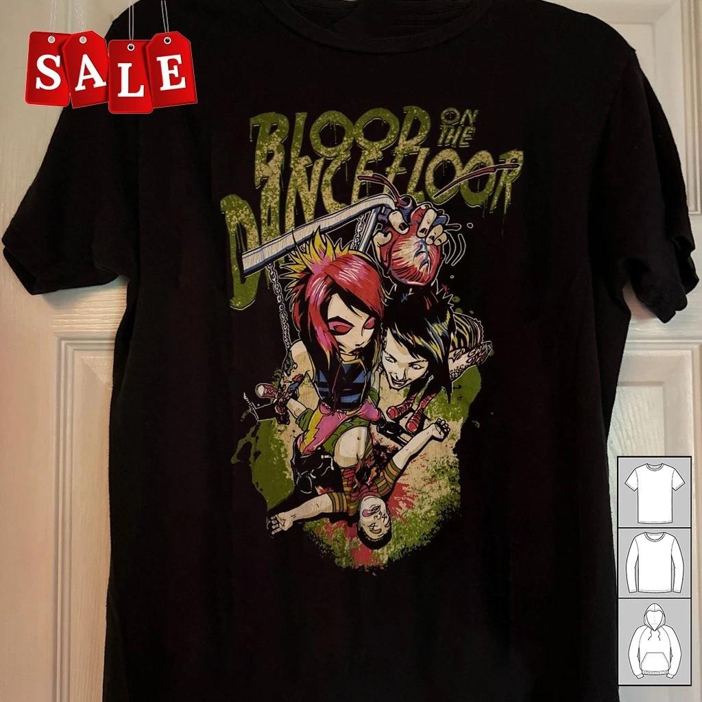 Новая кровь на танцполе Смерть Хлопок Унисекс Все размеры Футболка 2XL